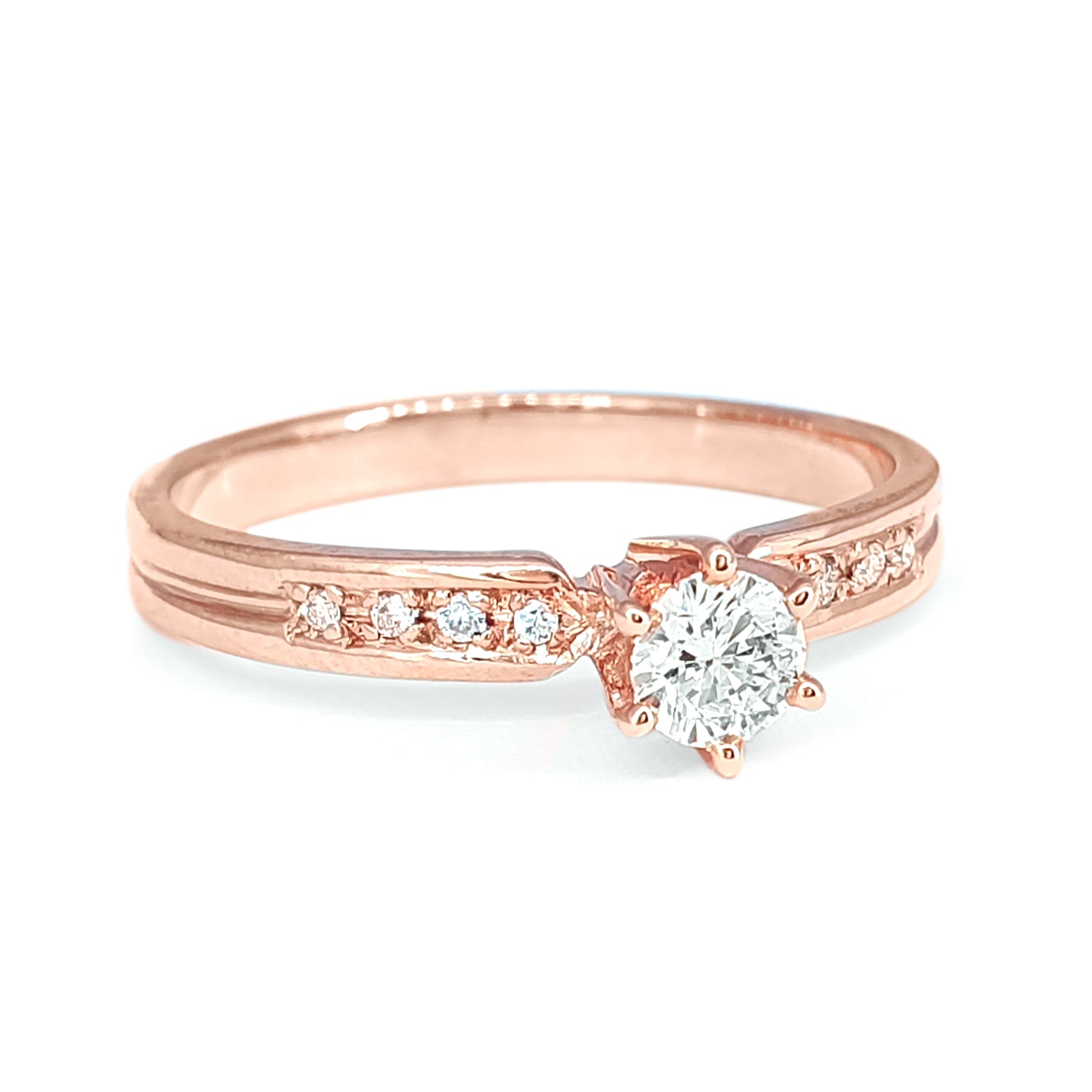 Custom Engagement Ring | Gold Engagement Ring | Meicel Jewelry Store