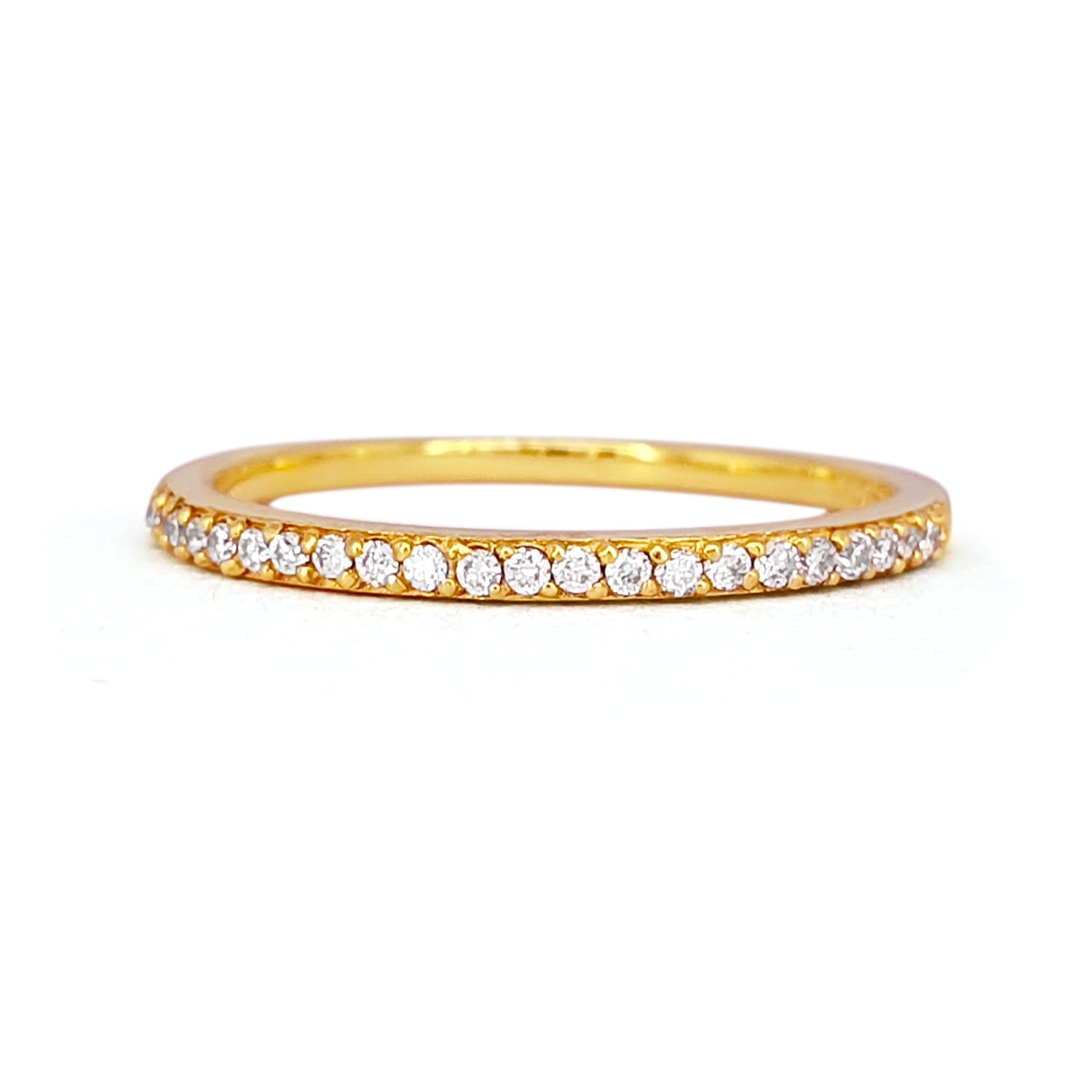 Yellow Gold Eternity Ring | Eternity Ring Band | Meicel Jewelry Store