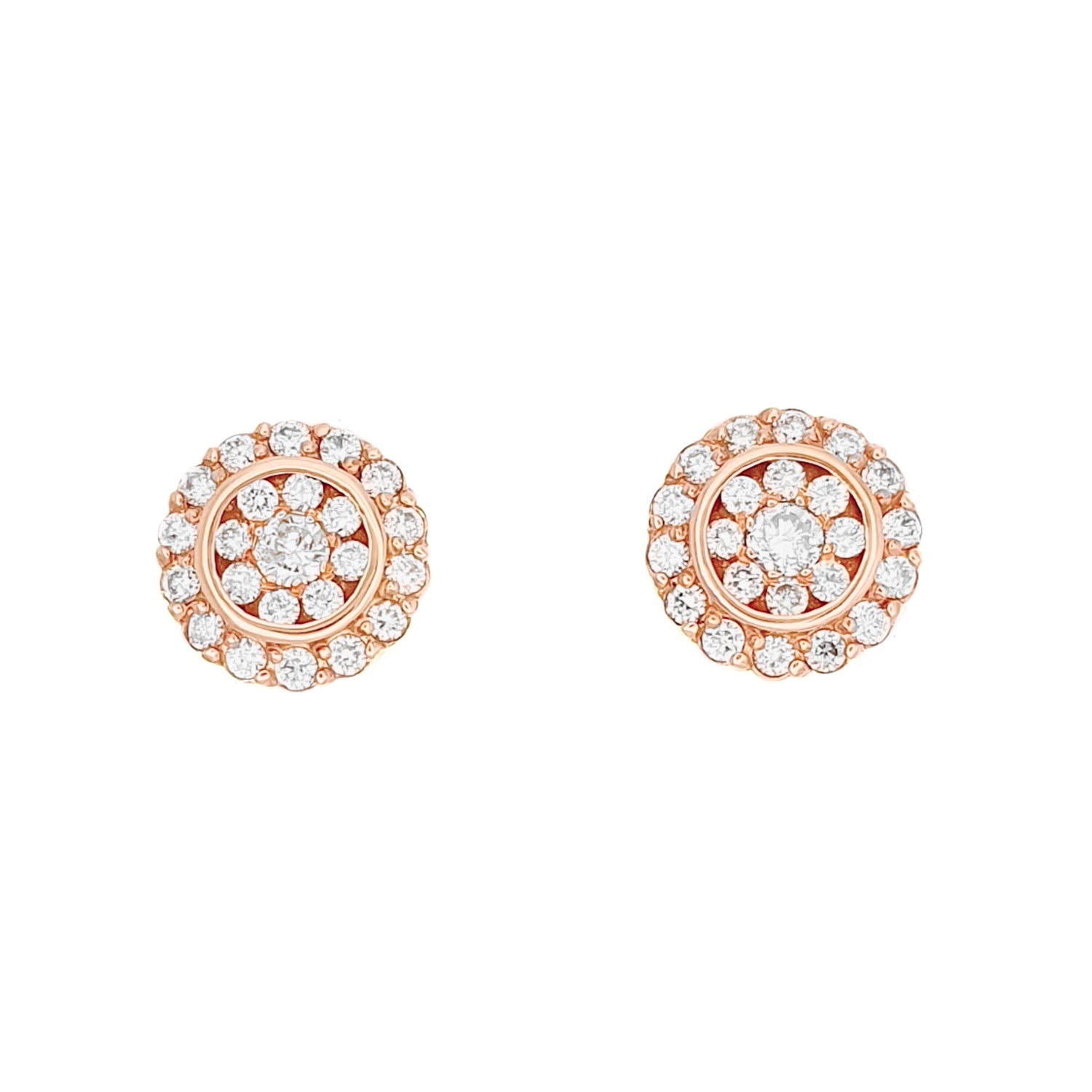 Rose Gold Stud Earrings | 18k Stud Earrings | Meicel Jewelry Store