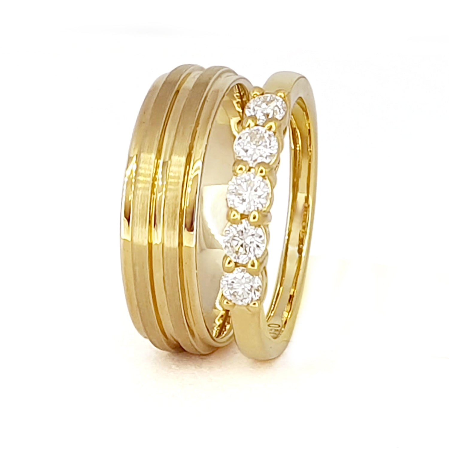 Matching Engagement Bands | 14k Gold Ring | Meicel Jewelry Store