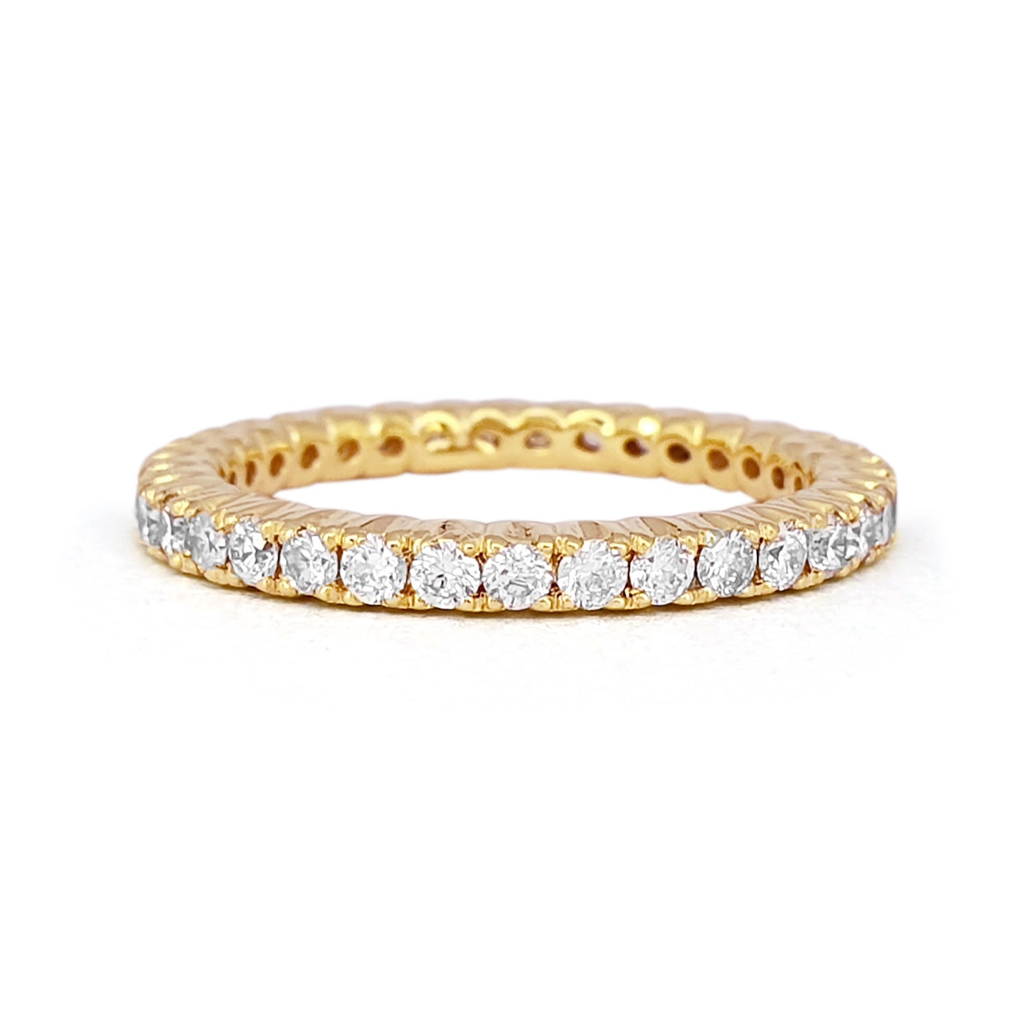 Eternity Engagement Ring | Gold Eternity Band | Meicel Jewelry Store